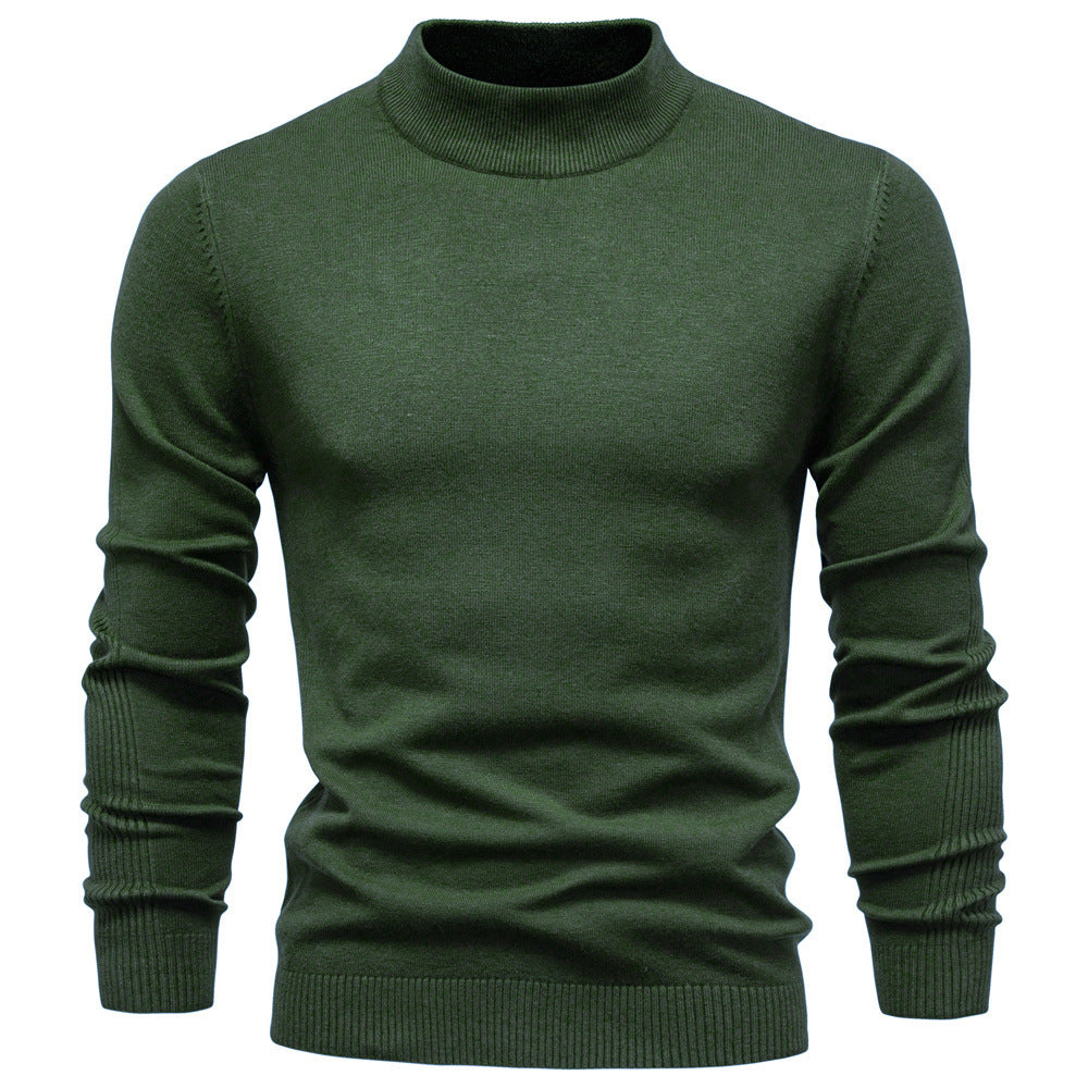 Herren Rollkragenpullover aus weichem Strickmaterial mit feiner Rippstruktur Echoarchiv