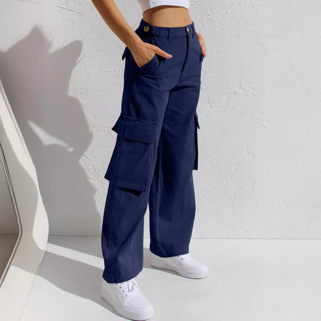 Damen Cargo-Hose mit praktischen Seitentaschen und lässigem Schnitt Echo Archiv