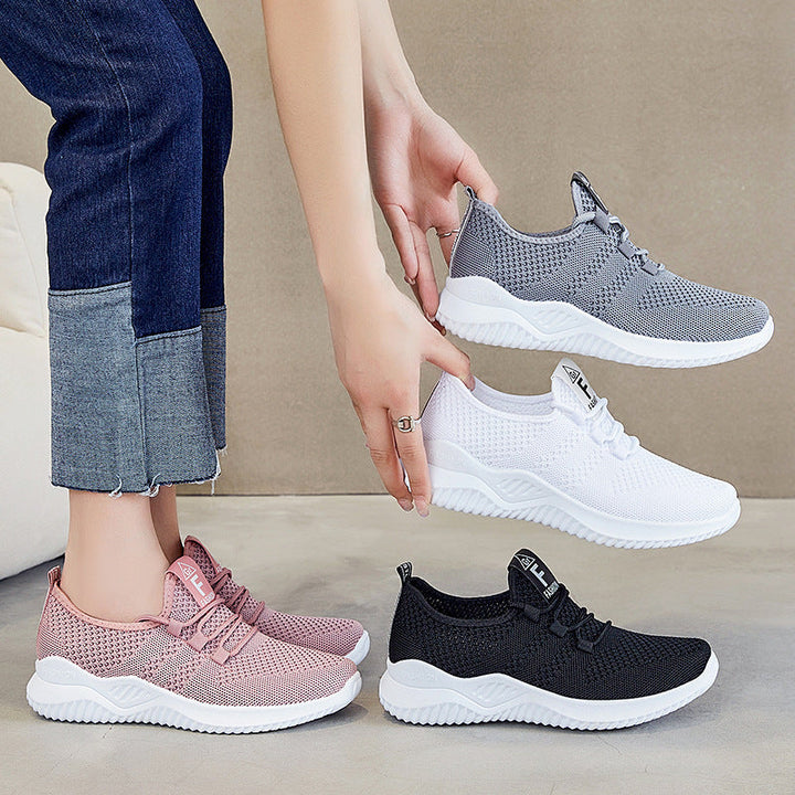 Damen Sportliche Sneaker mit atmungsaktivem Obermaterial von Echo Archiv