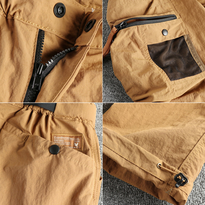 Herren Cargo-Hose mit multifunktionalen Taschen und verstellbarem Bund Echoarchiv