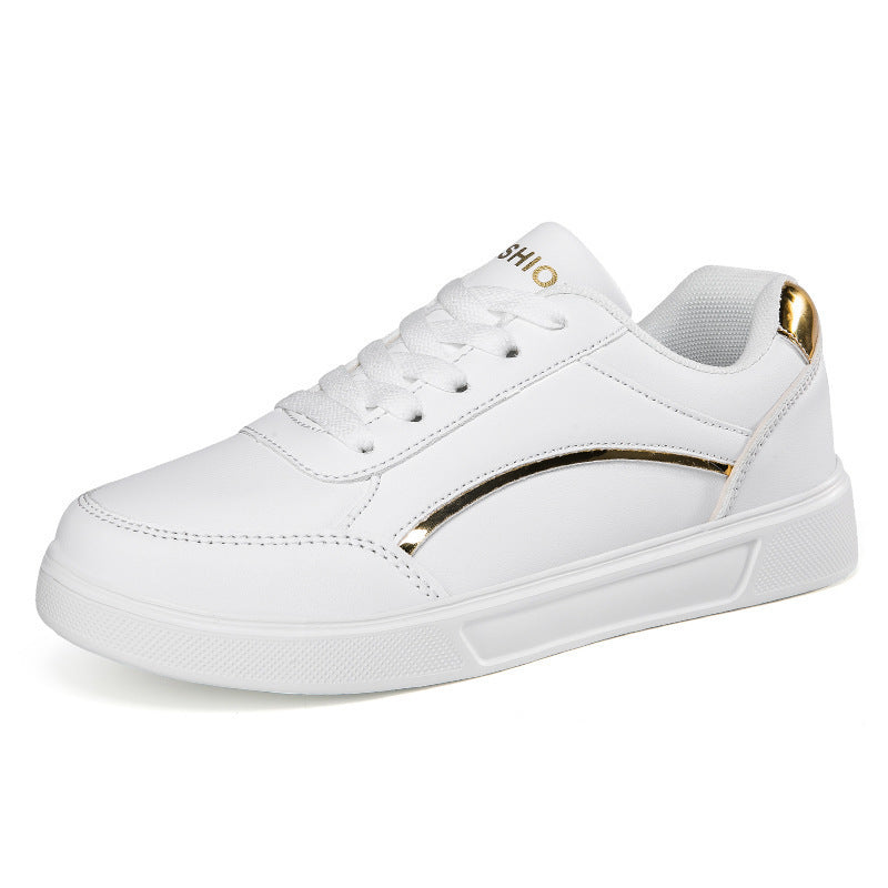 Damen nan niedrig geschnittener Kunstleder Sneaker mit holografischem Fersenbesatz Echo Archiv
