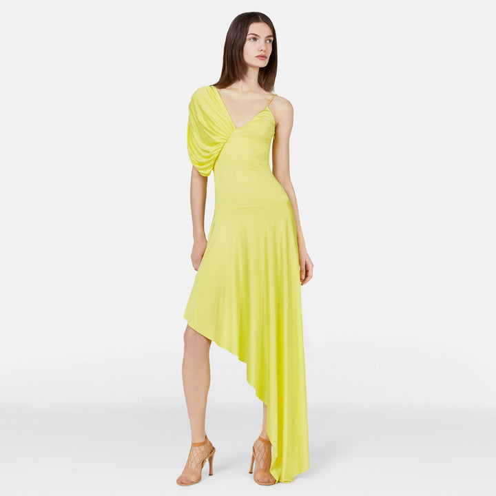 Damen asymmetrischer Einteiler Badeanzug mit voluminösen Puffärmeln Echo Archiv