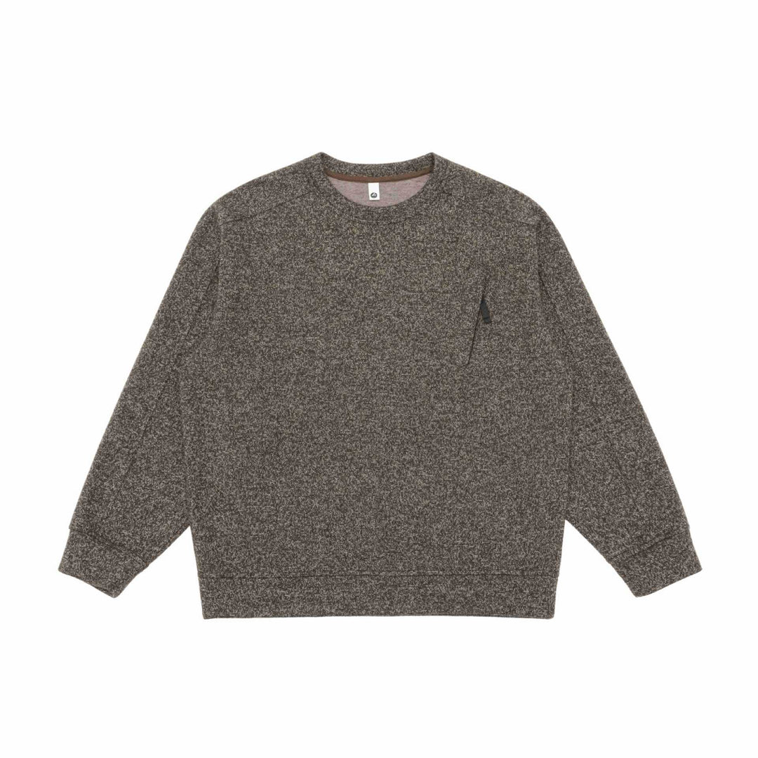 Unisex Strukturierter Rundhals-Sweatshirt mit Raglanärmeln und geripptem Saum Echoarchiv