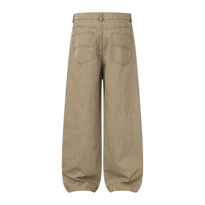 Damen Weite Highwaist Balloon-Jeanshose aus robustem Denim mit elastischem Knöchelsaum Echo Archiv