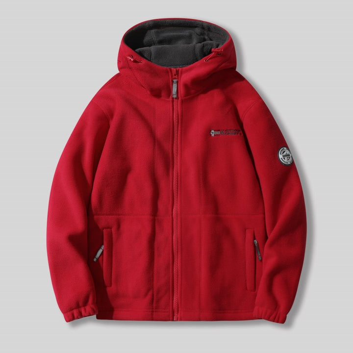 Herren Fleecejacke mit abnehmbarem Kapuzen Echo Archive