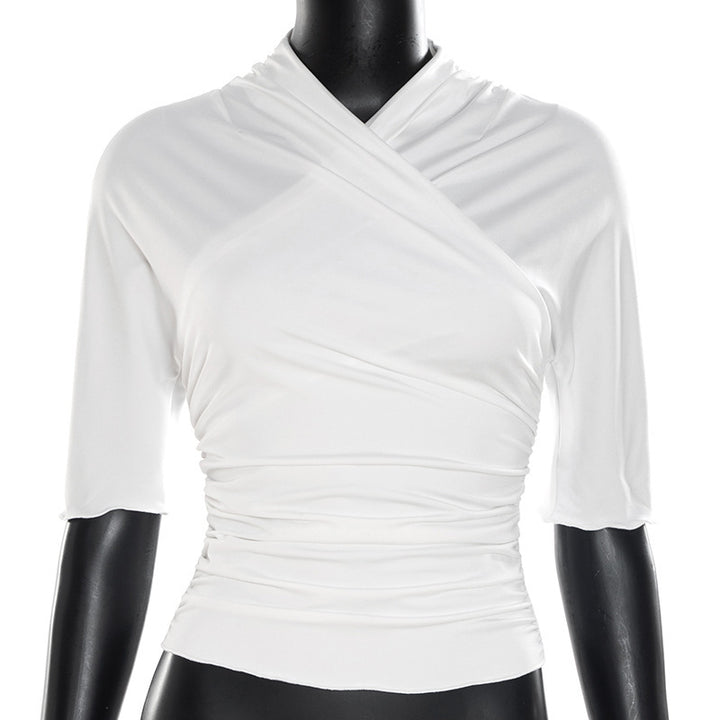 Damen elegantes Wickeloberteil mit modischem Raffungseffekt Echo Archiv
