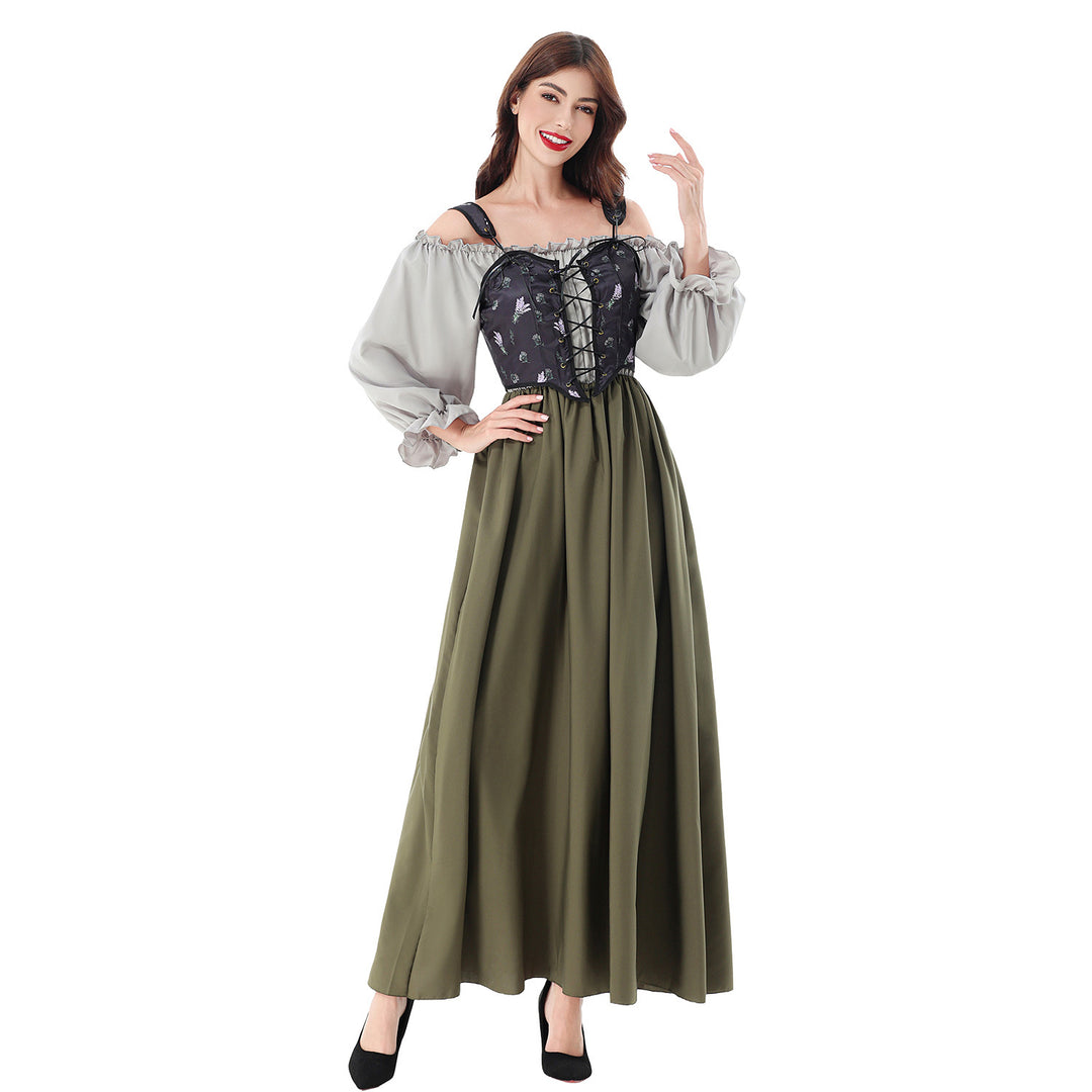 Damen nan Corsagekleid mit Schnürkorsett und schulterfreiem Blusentop Echo Archiv