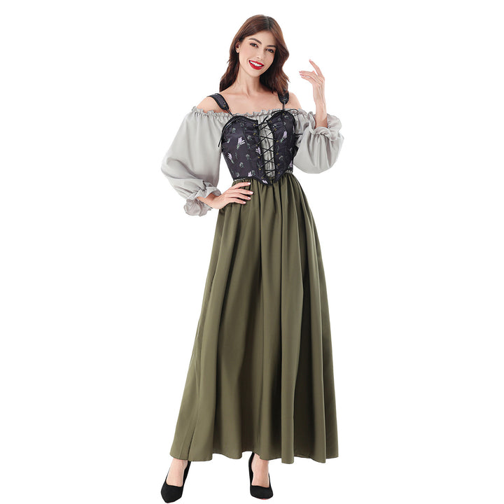 Damen nan Corsagekleid mit Schnürkorsett und schulterfreiem Blusentop Echo Archiv