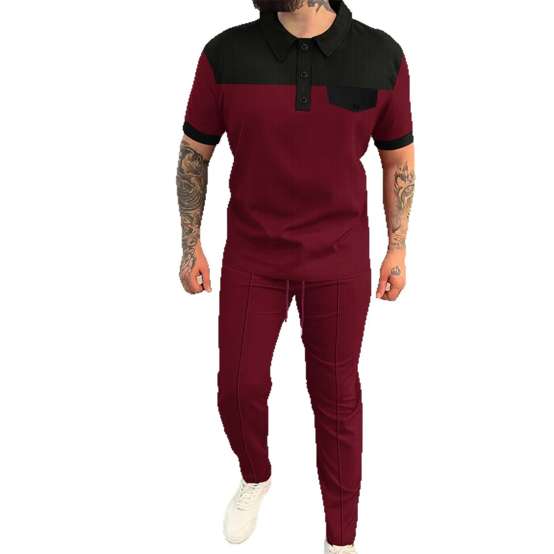 Herren Poloshirt und Chino-Hose Set Echoarchiv