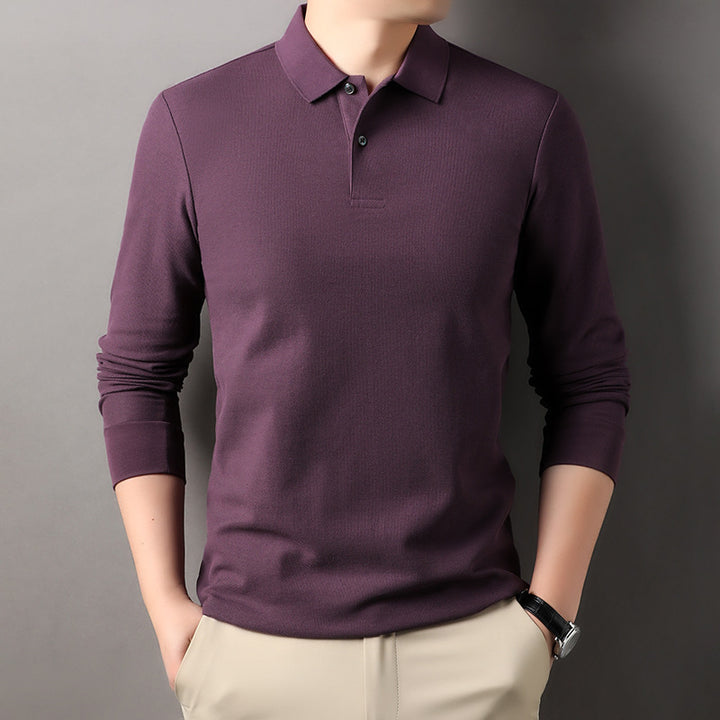 Herren Poloshirt mit langem Arm aus atmungsaktivem Funktionsmaterial Echoarchiv