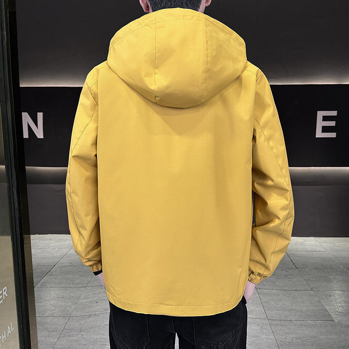 Herren Leichte Übergangsjacke mit verstellbarer Kapuze Echo Archiv