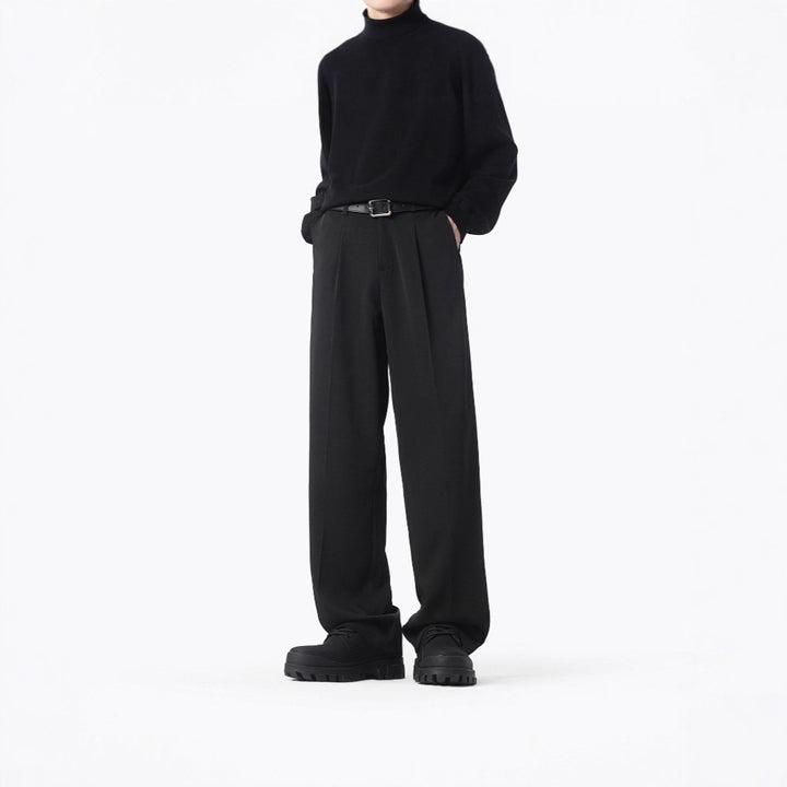 Damen Elegante und bequeme weit geschnittene Stoffhose Echo Archiv