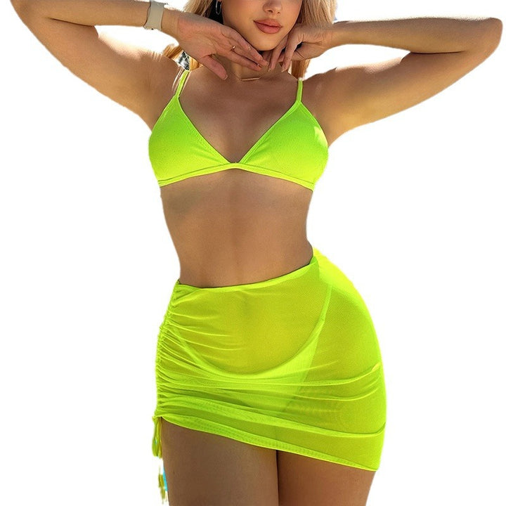 Damen Bikini-Set mit verstellbaren Trägern und elegantem Wickelrock Echo Archiv