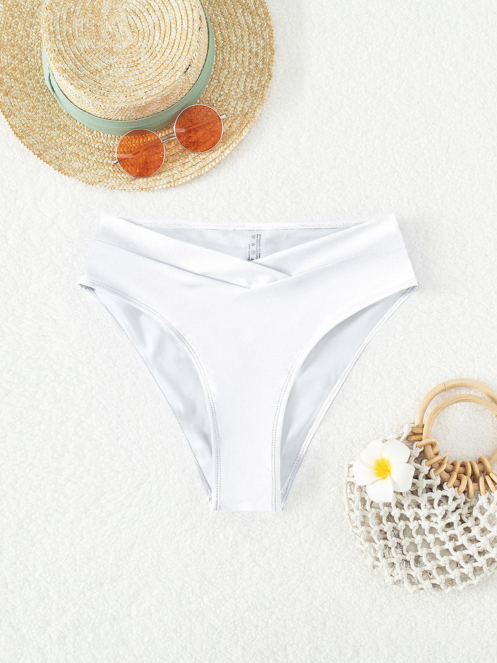 Damen Hochtaillierte Badeshorts mit Raffung Echo Archiv