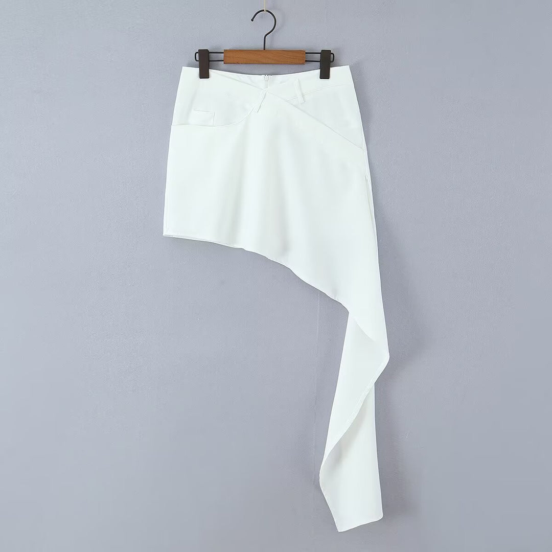 Damen Cropped Bluse mit asymmetrischem Rock Echo Archiv