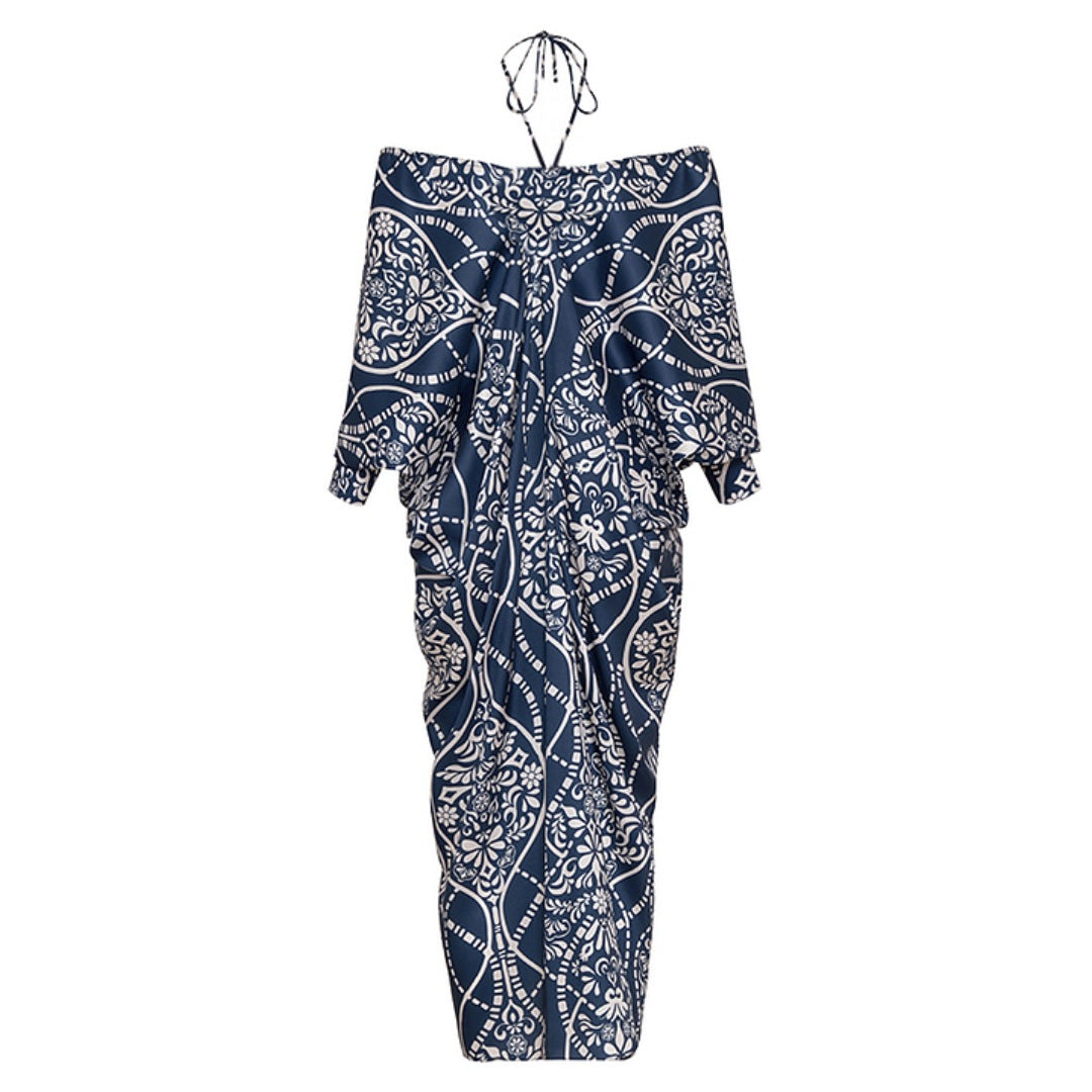 Damen Bikin Ensemble mit dekorativem Ausschnitt und elegantem Überwurf Echo Archiv