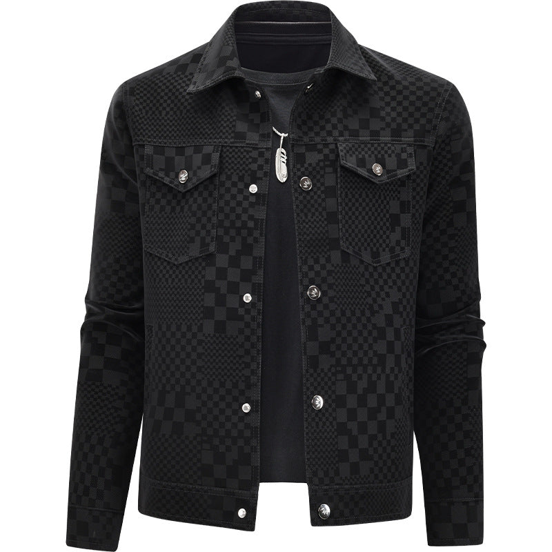 Herren Modische Steppjacke mit einzigartigem Karomuster Echo Archiv