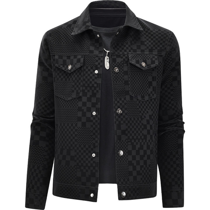 Herren Modische Steppjacke mit einzigartigem Karomuster Echo Archiv