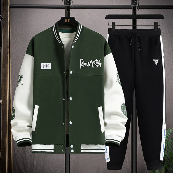 Herren Sportliches Hoodie-Set mit stylischen Grafiken und komfortabler Passform Echoarchiv