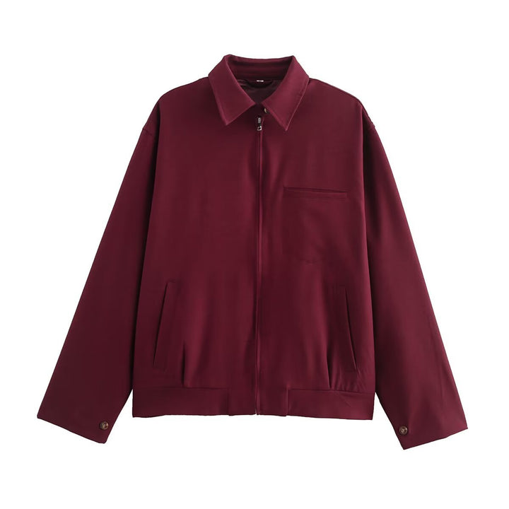 Herren Leichte Oversize-Blousonjacke mit durchgehendem Reißverschluss und aufgesetzten Eingrifftaschen Echo Archiv