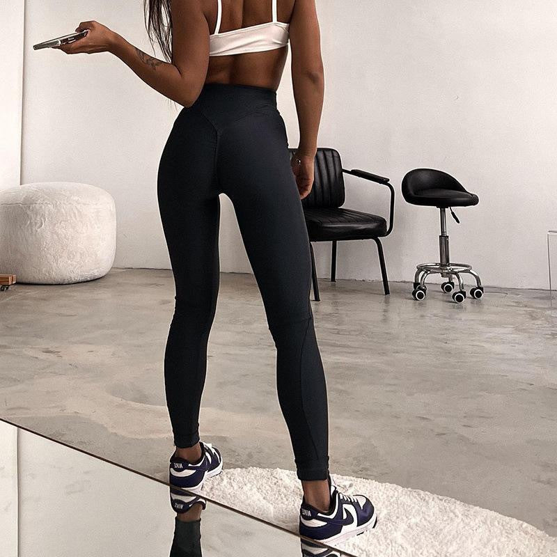 Damen Hochtaillierte Fitness-Leggings Echo Archiv
