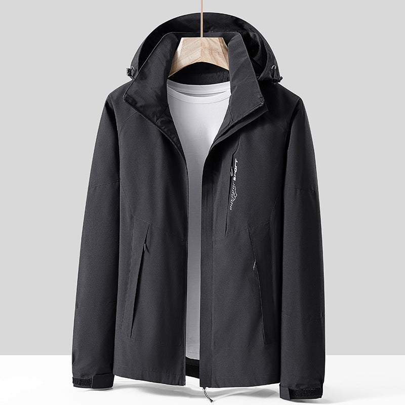 Unisex Atmungsaktive Softshell-Outdoorjacke im Colorblock-Design mit regulierbarer Kapuze und verdecktem Zweiwege-Reißverschluss Echo Archiv