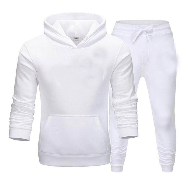 Herren gemütlicher Kapuzenpullover und Jogginghose Set Echoarchiv