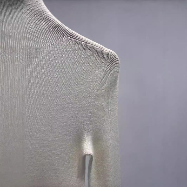 Damen weicher strukturierter Strickpullover – Mavelle