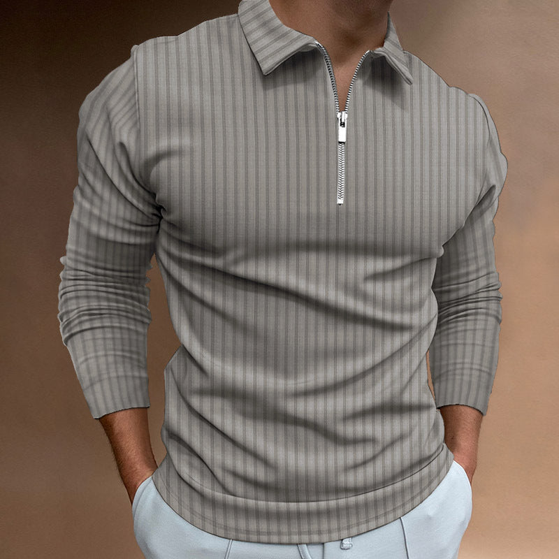 Herren modischer Poloshirt mit Reißverschluss Echoarchiv