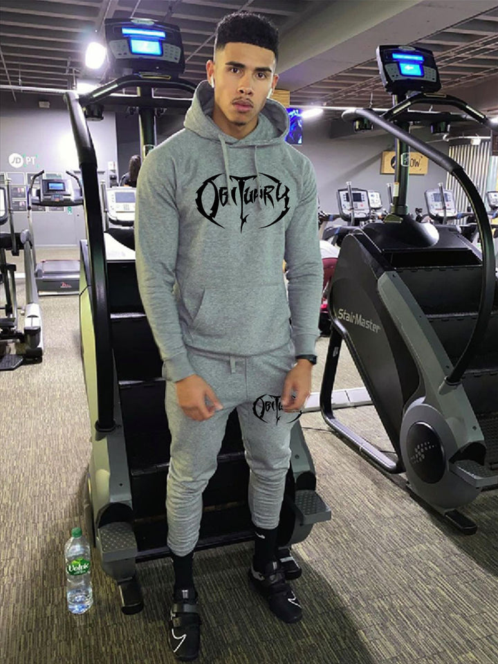 Herren Sweatshirt und Jogginghose Set mit auffälligem Logo Echoarchiv