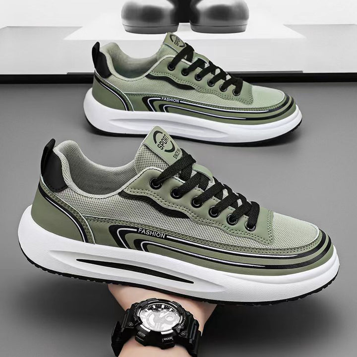 Herren Leichter atmungsaktiver Mesh-Sneaker mit ergonomischer Plateausohle Echoarhiv