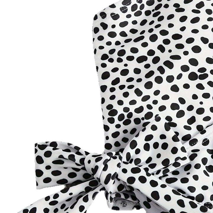 Damen Wickel-Bikini-Set mit hohem Bund und eleganten Polka Dots Echo Archiv