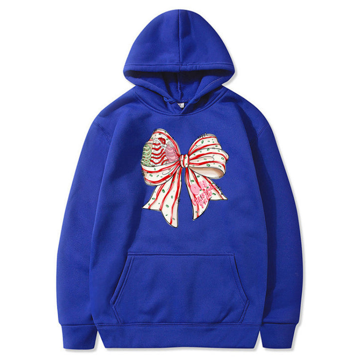 Damen Kapuzenpullover mit festlichem Schleifenmotiv Echoarchiv