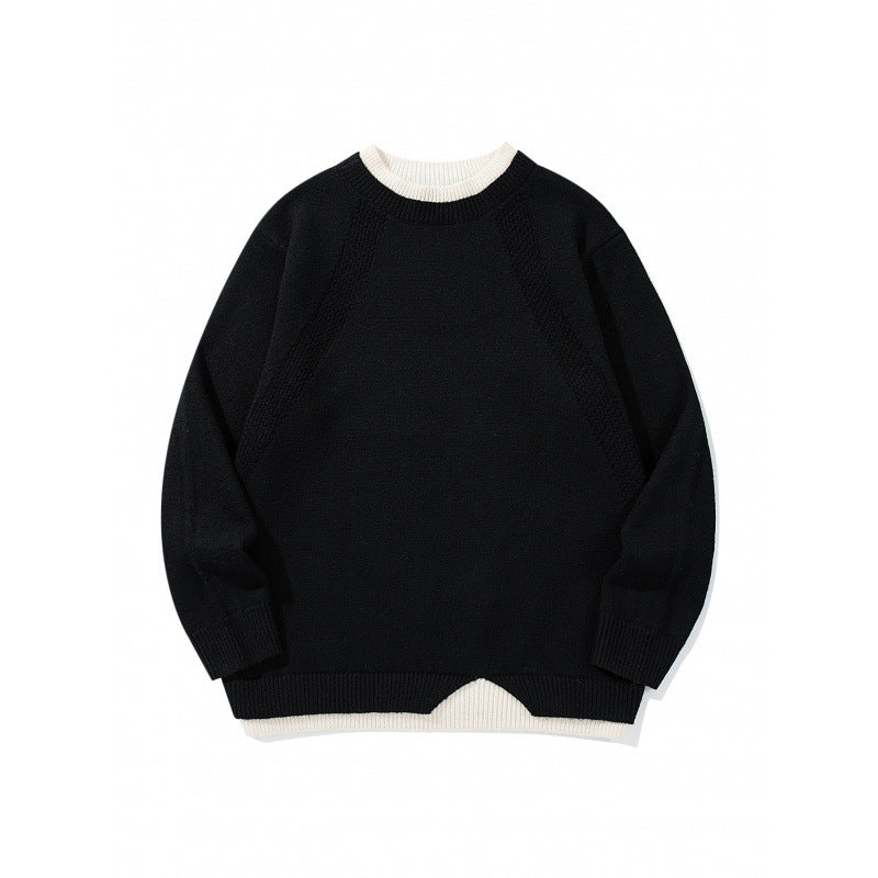 Unisex Feinstrickpullover mit Raglannaht und dreieckigem Saumbesatz Echo Archiv