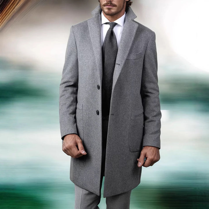 Herren modischer und eleganter Slim-Fit Mantel Echoarchiv