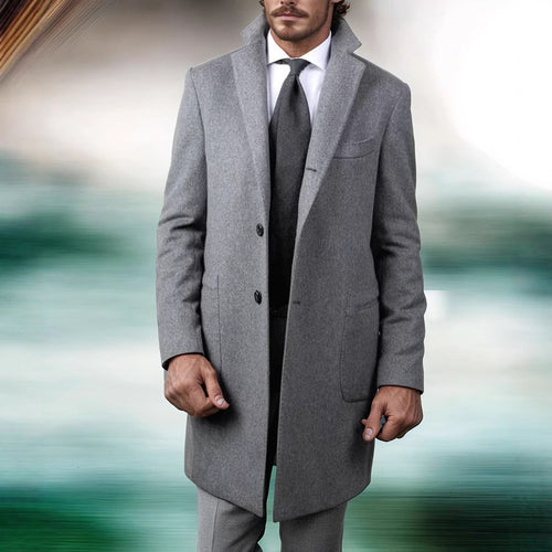Herren modischer und eleganter Slim-Fit Mantel Echoarchiv