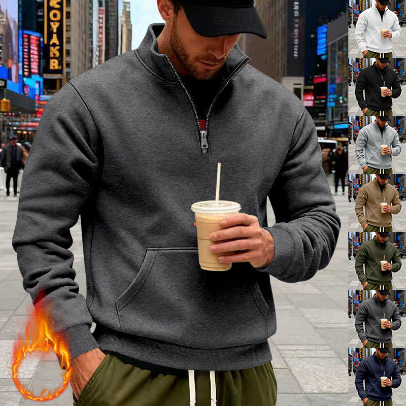 Herren Sweatshirt mit Halbreißverschluss Echoarchiv