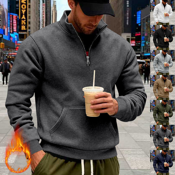Herren Sweatshirt mit Halbreißverschluss Echoarchiv
