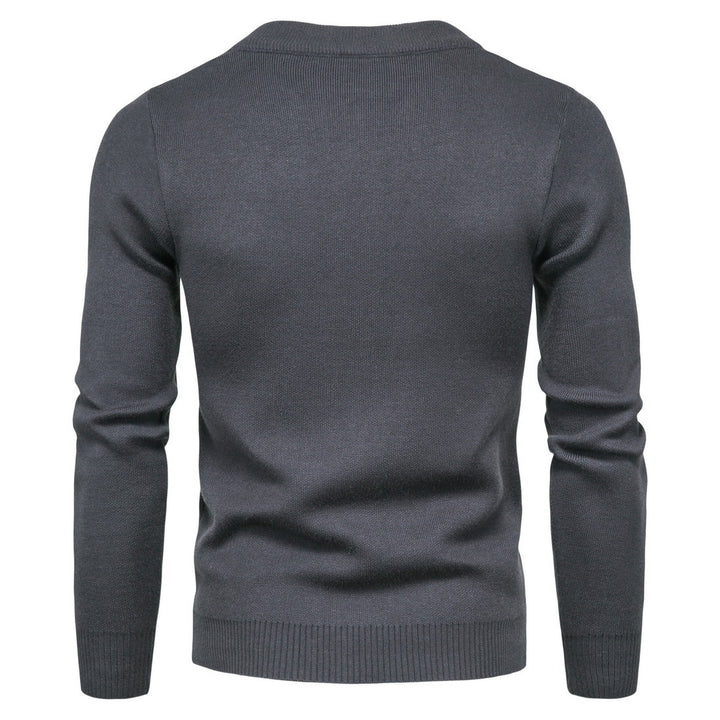 Herren stylische Strickjacke mit modernem Zipper und hohem Kragen Echoarchiv