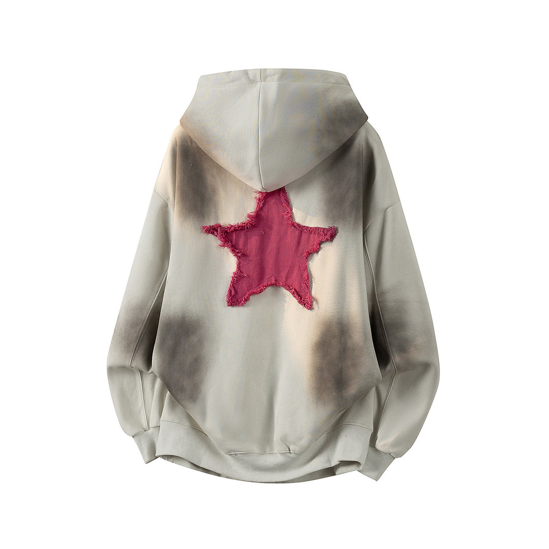 Unisex Oversize Kapuzenpullover mit handschriftlichem Grafik-Print, Kängurutasche & geripptem Saum Echoarchiv
