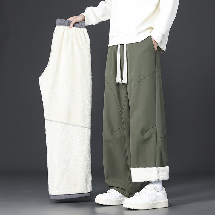 Herren Lässige Fleece-Hose mit minimalistischem Design