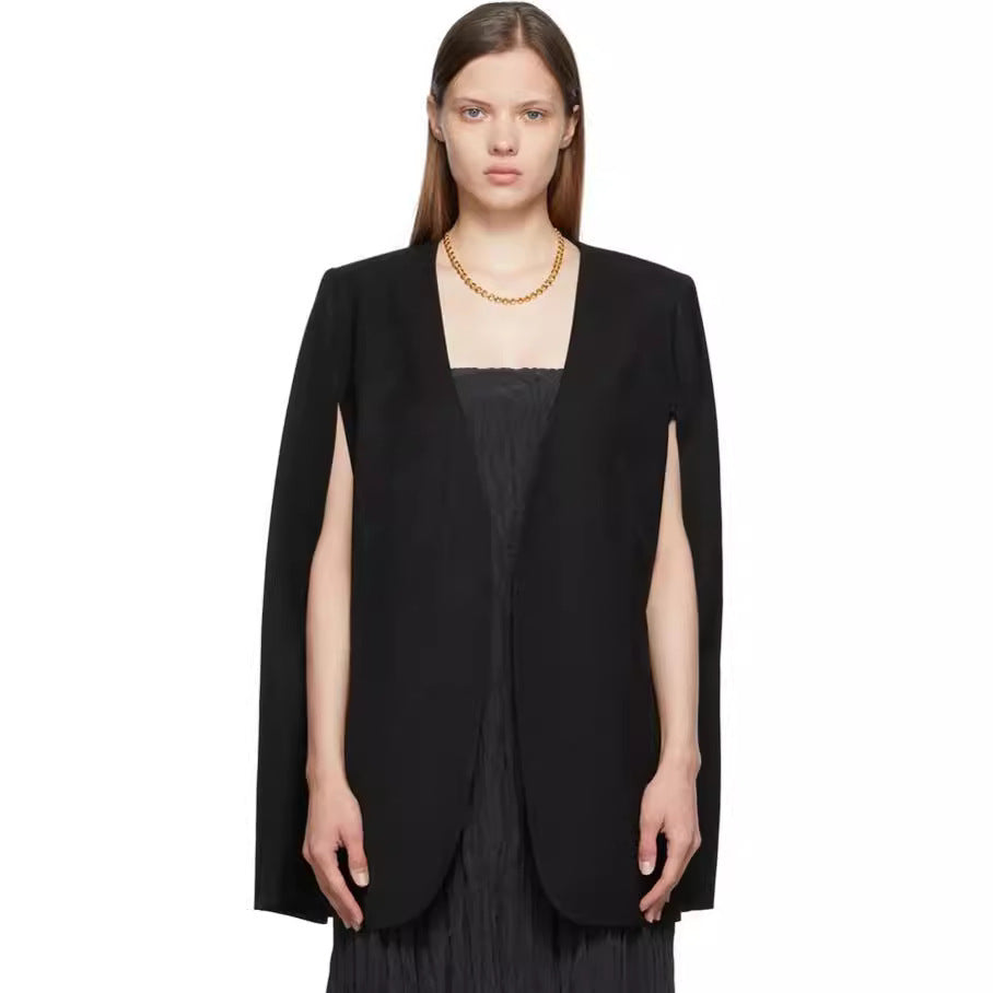 Damen Cape-Blazer mit offenem Fall und seitlichen Arm-Schlitzen Echoarchiv