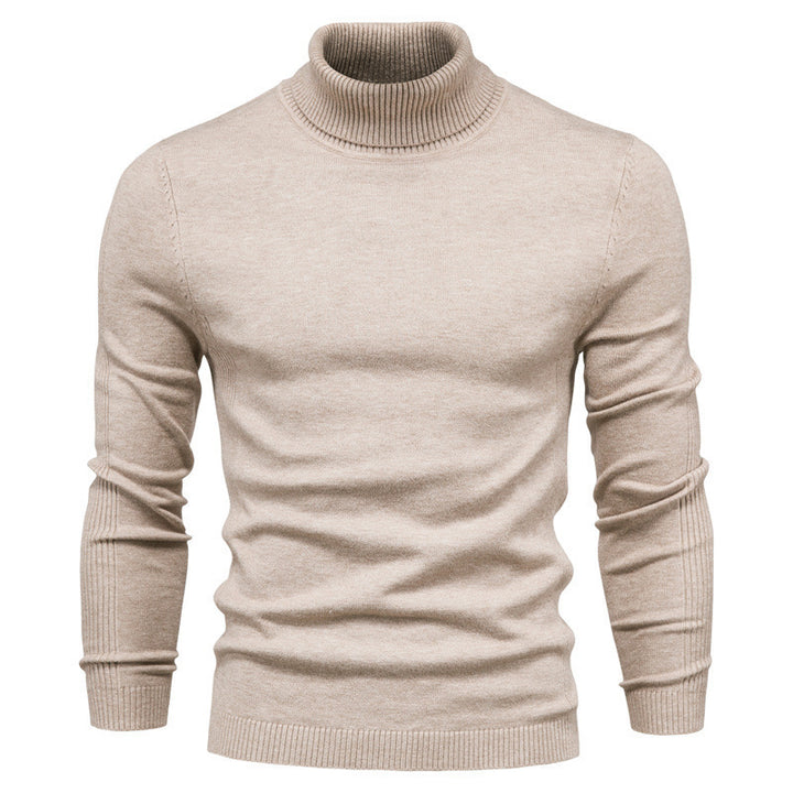 Herren eleganter Rollkragenpullover aus hochwertiger Baumwollmischung Echoarchiv