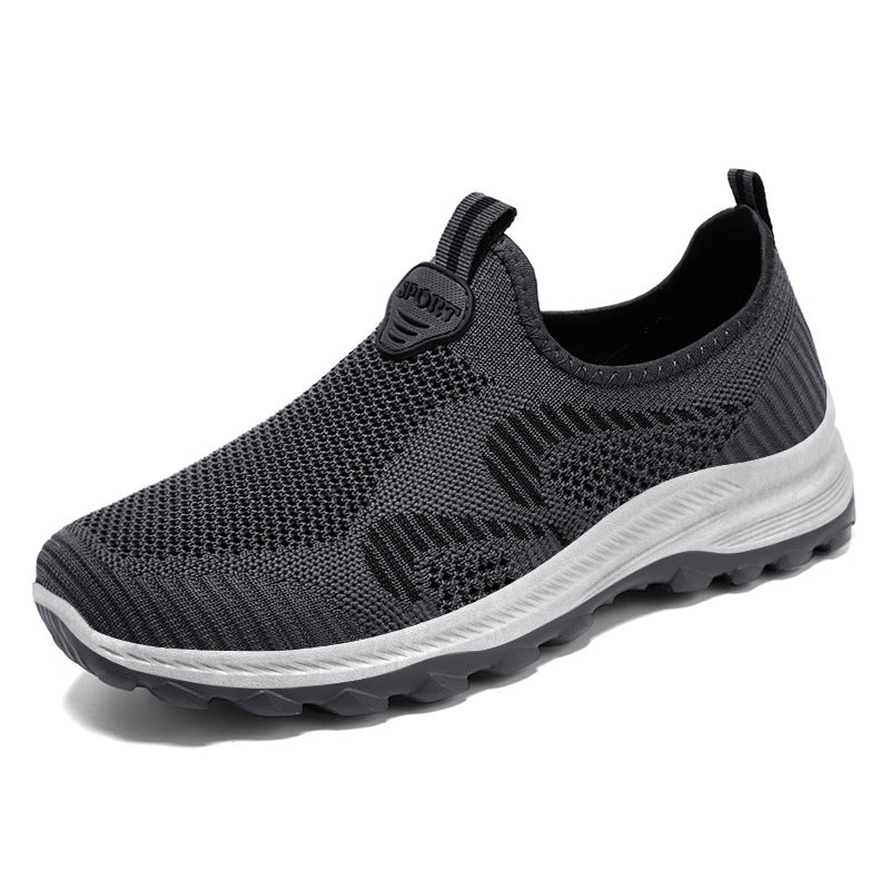 Damen nan nahtloser Strick-Slip-On Komfort-Sneaker mit elastischem Sockenschuh, stoßdämpfender EVA-Zwischensohle und griffiger Profilgummisohle Echo Archiv