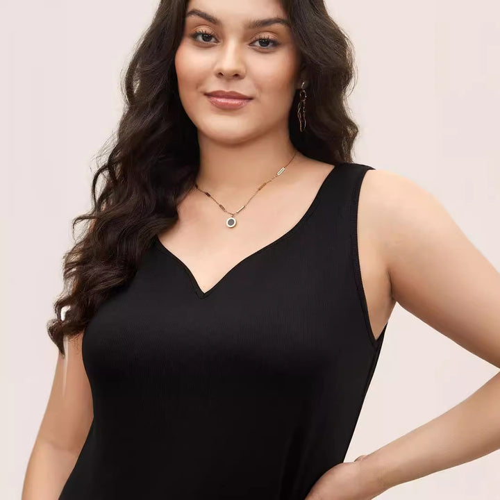 Damen ärmelloses Tanktop mit schwungvollem V-Ausschnitt Echo Archiv