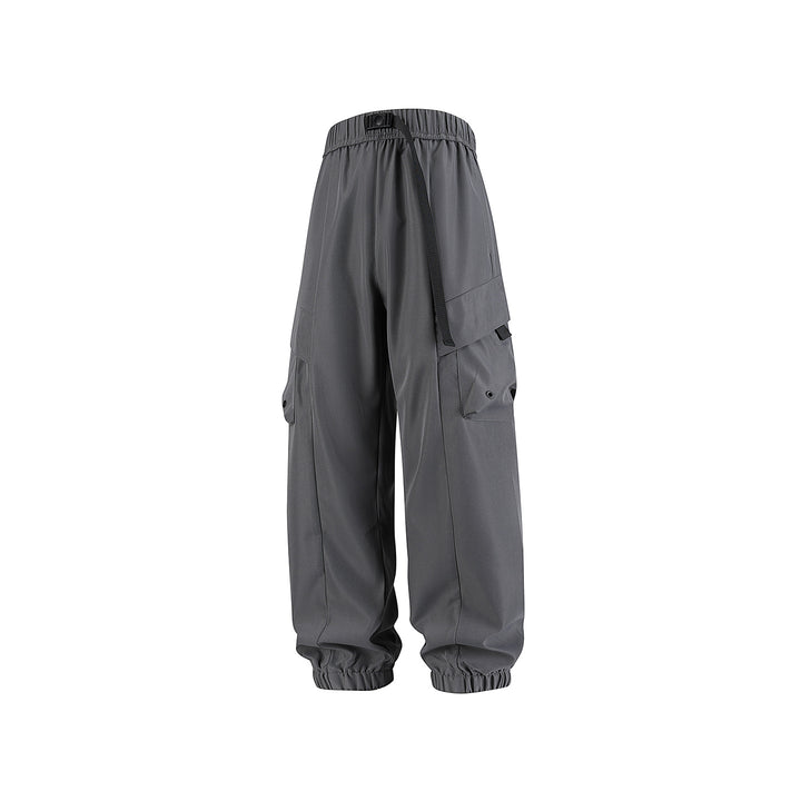 Herren Weite Cargo-Joggerhose mit elastischem Tunnelzugbund, Mehrfachklappentaschen und gerippten Knöcheln Echo Archiv