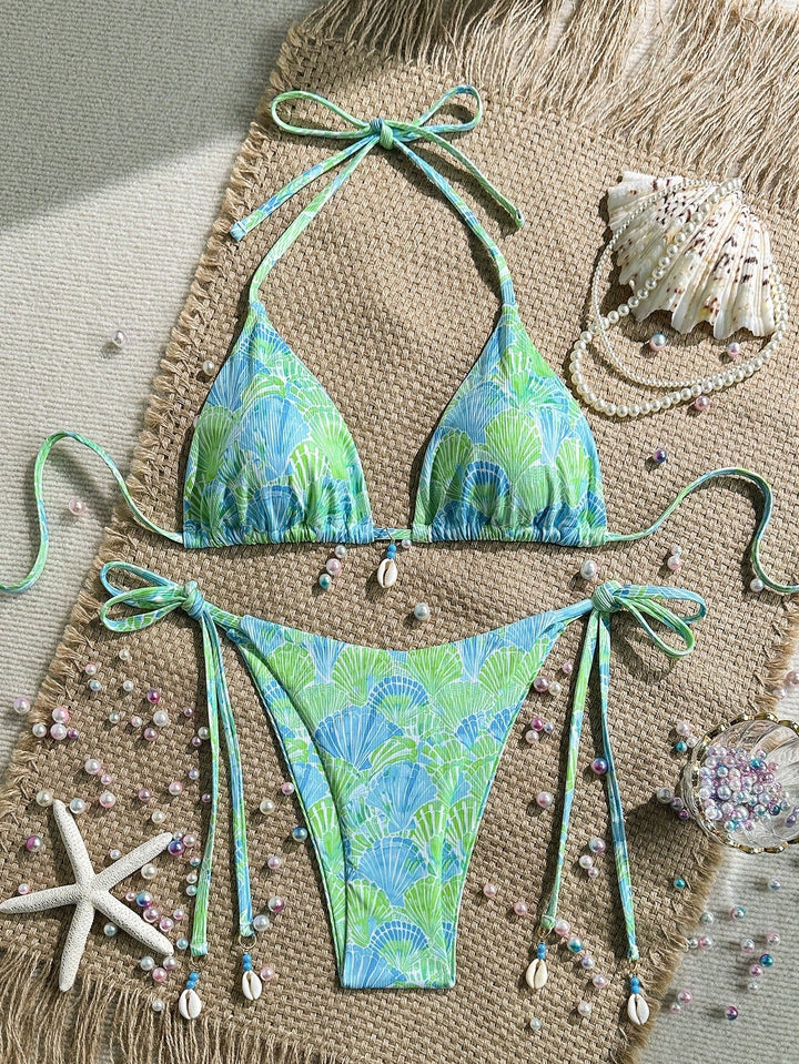 Damen Triangel-Bikini mit Muschel-Details Echo Archiv