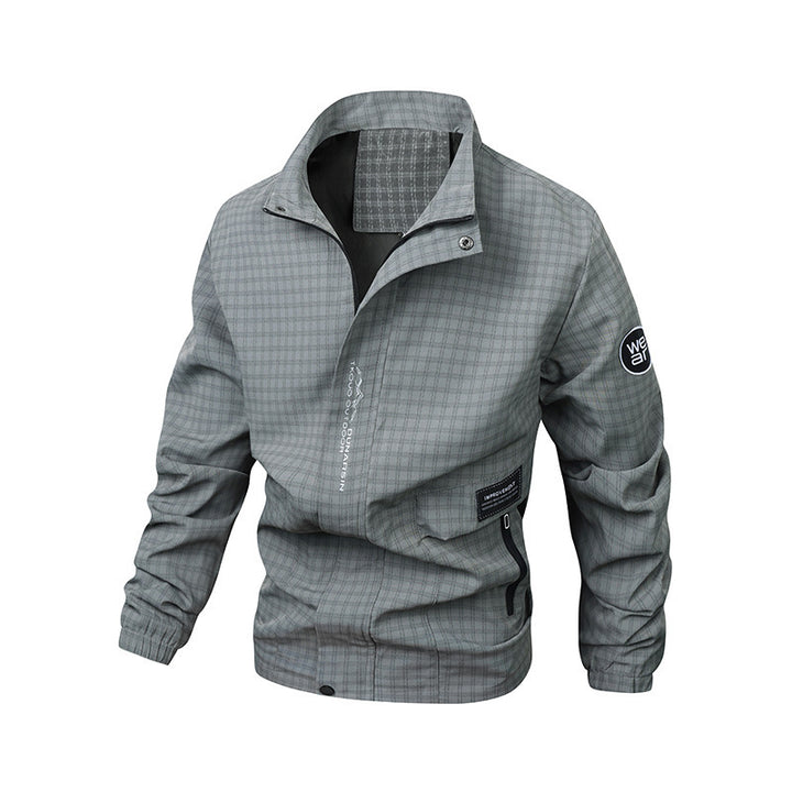 Herren Multifunktionale Windjacke mit hohem Kragen Echo Archiv