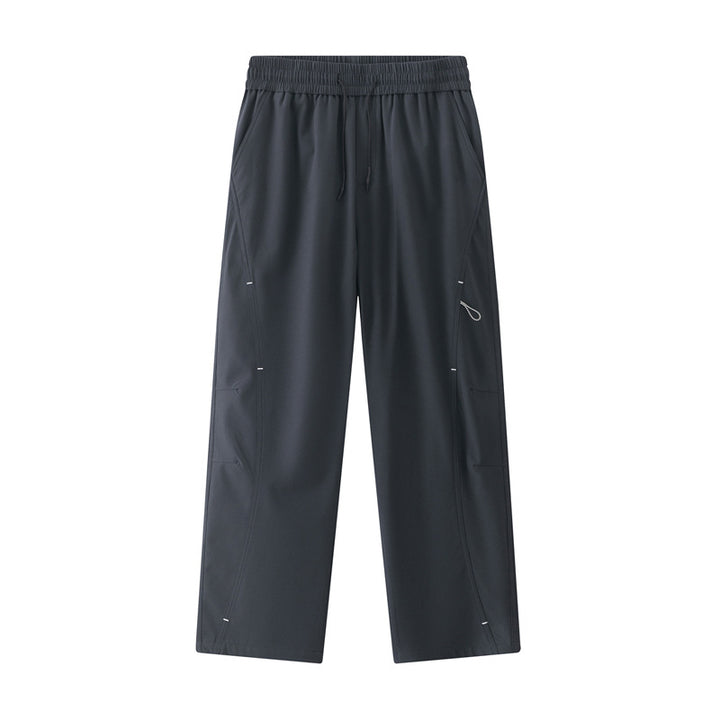 Herren Weite Relaxed-Cargo-Freizeithose mit Tunnelzugbund & Multifunktions‑Taschen Echoarchiv