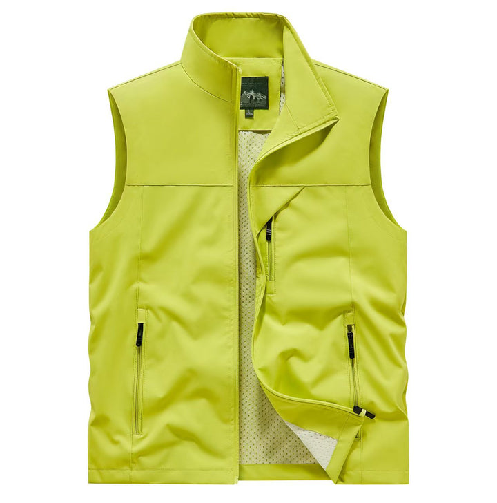 Herren Atmungsaktive Softshell-Outdoorweste mit Mesh‑Innenfutter und Reißverschlusstaschen – Marzano